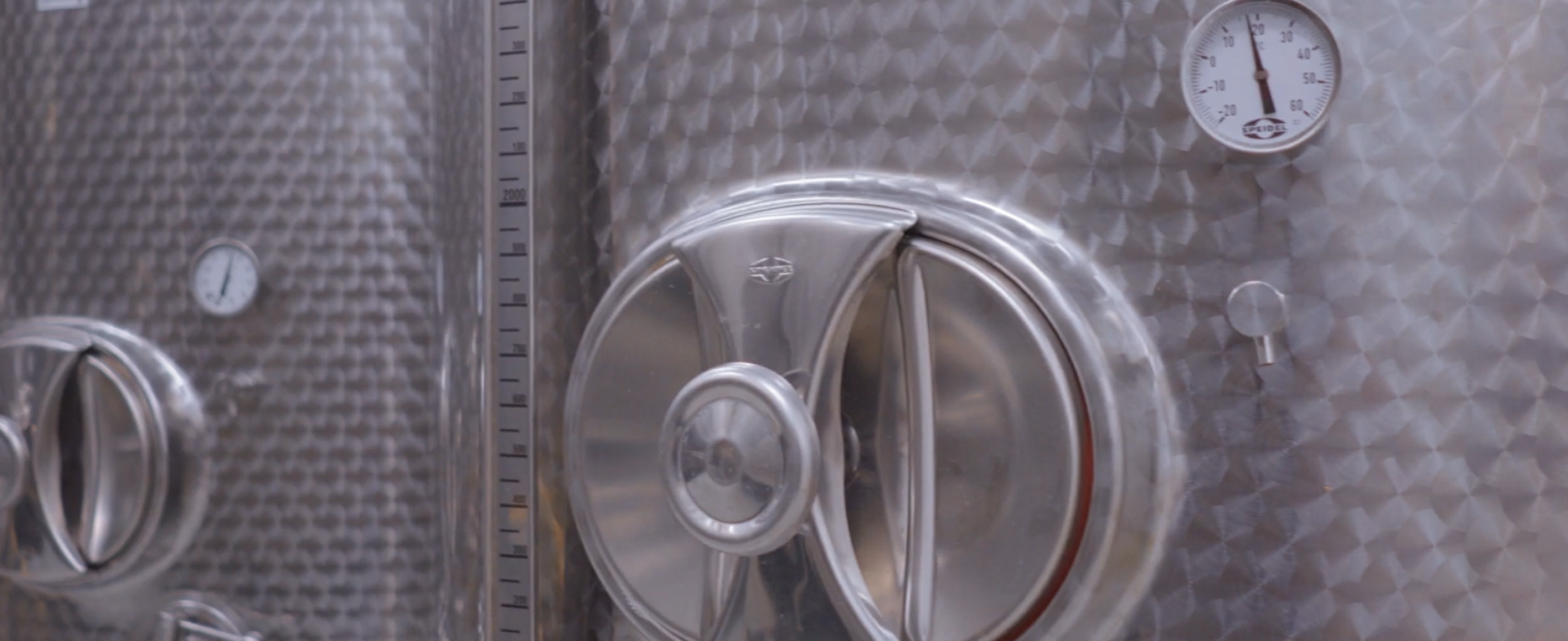 detail of industrial fermentation tank